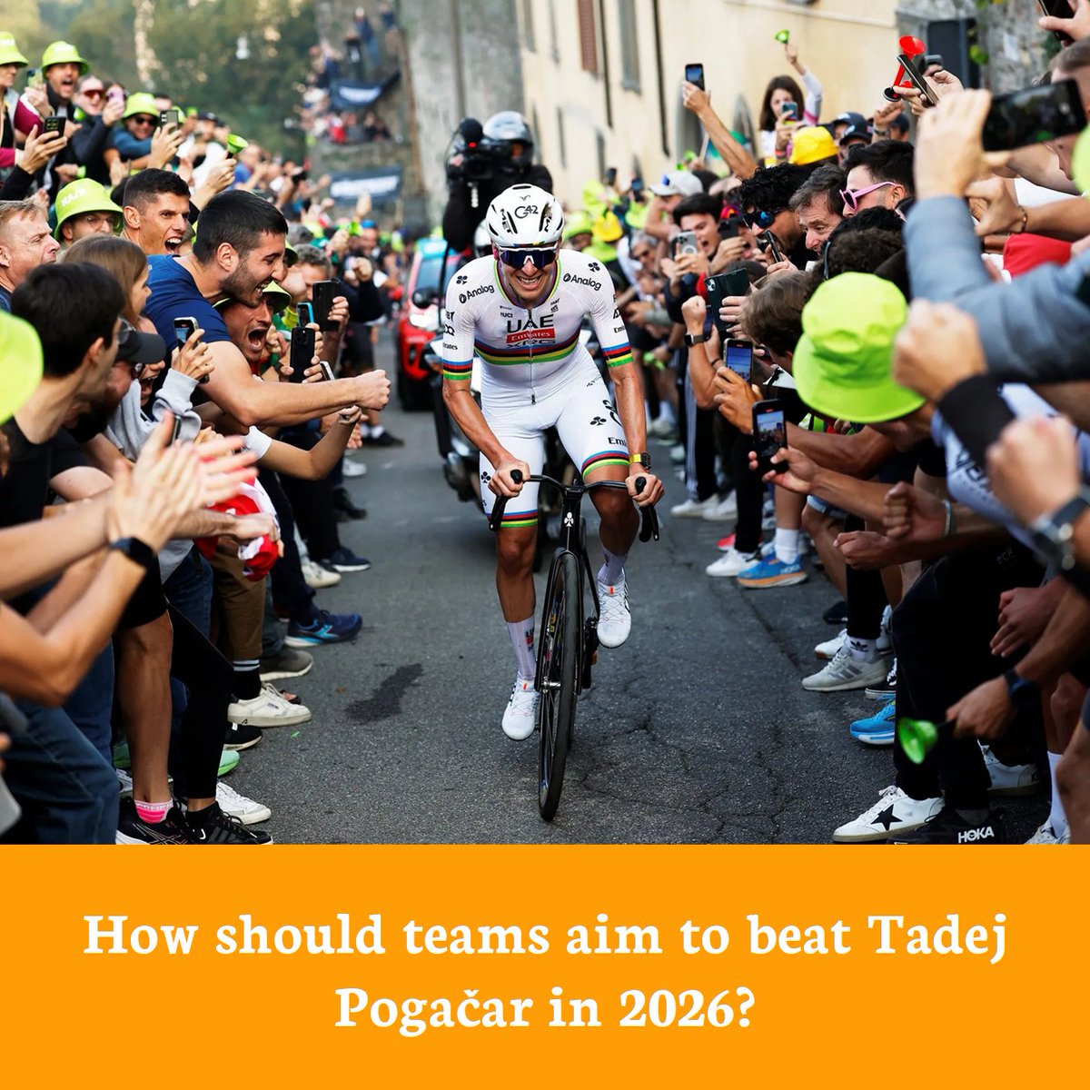 Lining up against Pogačar is a daunting task to say the least. 

<a href="/robyn_emz/">robyn</a> had a look at his dominant 2025 to assess how riders best approach trying to actually win races he's in next year.

🔗 Read more: cyclist.co.uk/in-depth/how-t…