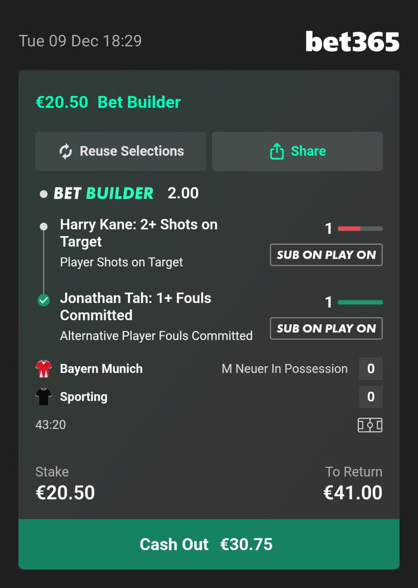 AccaAlwaysHits's tweet photo. Forgot to post Bet 2, but its looking good so far. That post hit stang but Kane to have a SOT in the next 50 mins seems likely. 4 shots already https://t.co/iJ4FNyQzMz