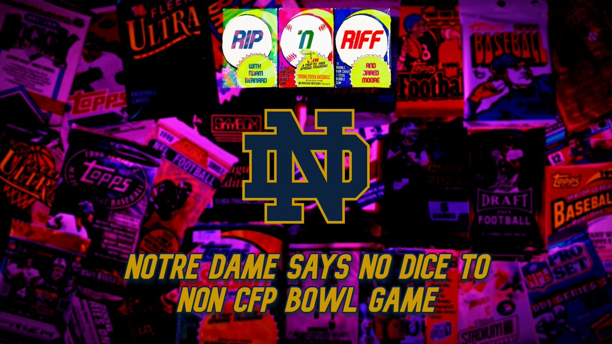 What did <a href="/PuckingThoughts/">Adam Bernard</a> &amp; <a href="/MrJaredMoore/">Jared Moore</a> really think about Notre Dame turning their nose up at a non CFP bowl game? Find out here

youtu.be/z1bm24KQ-As