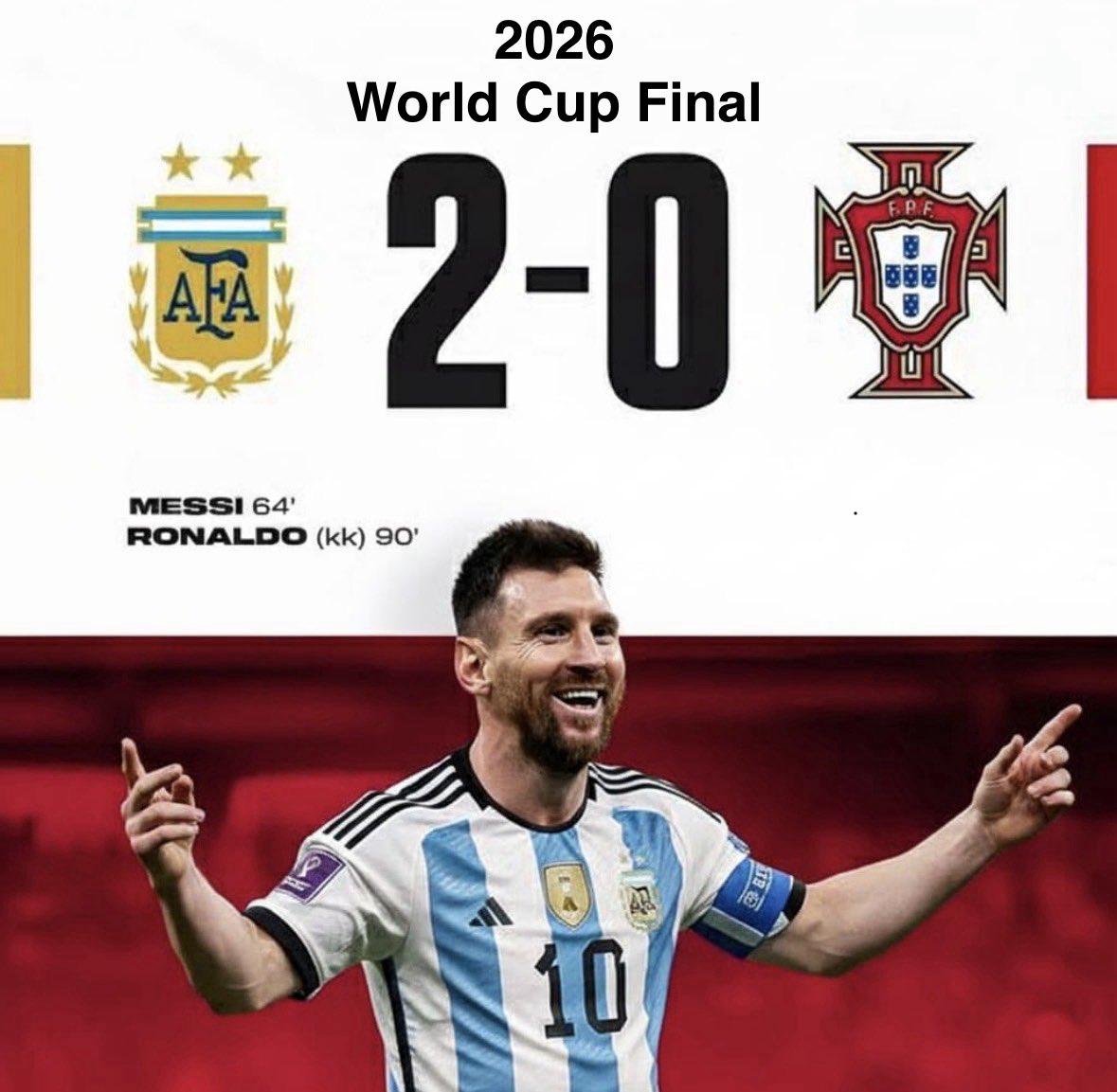 Messizzm's tweet image. Ronaldo ilk defa bir finali boş geçmiyor. 🐐