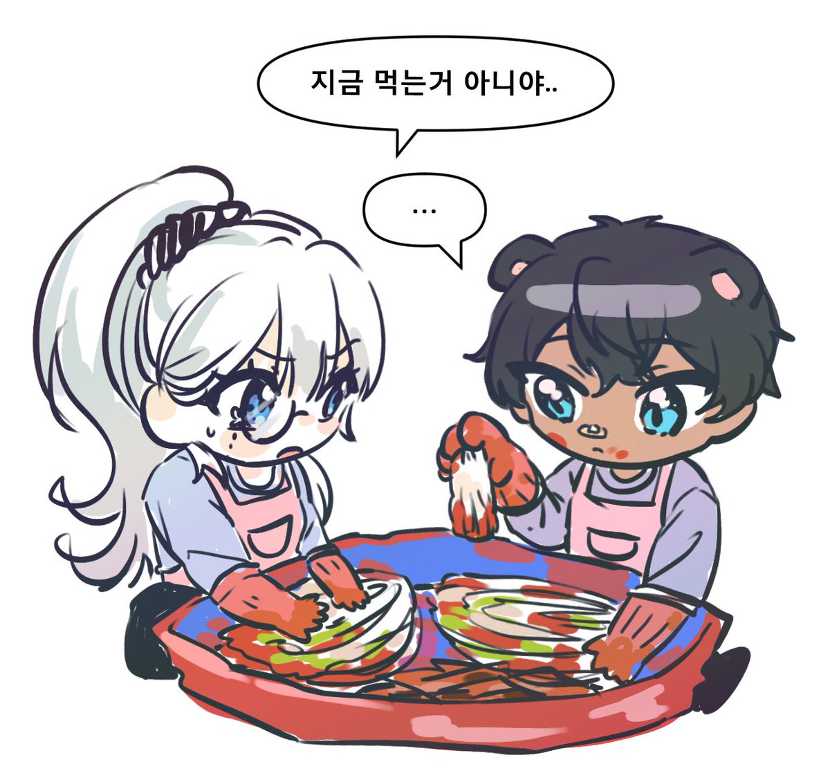 Ego_0_'s tweet photo. #RT #커미션 
**겨울 한정** 김장타입 개장했습니다!
1페어 0.5
https://t.co/hDXId4K6W1

타입 마감하는 날 알티 해주신 분들중 랜덤으로 2분 뽑아 해당 타입 그려드립니다 🤍 https://t.co/0yxwbCnOoY