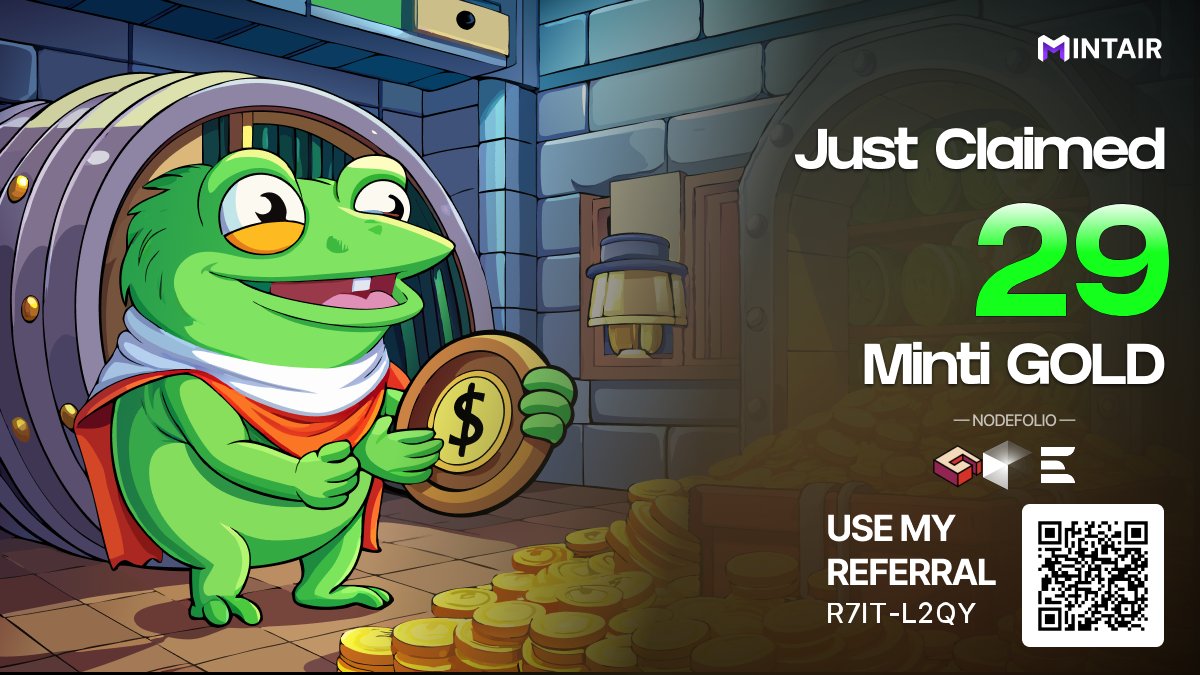 sonucrypto77's tweet photo. Just claimed 29 Minti Gold on @mintairxyz!🏆

Every node run, every task completed, it all added to Minti Gold. Ready to claim yours?

Claim Now: https://t.co/Hvbt6oAs9j https://t.co/WT0ChgzMuY