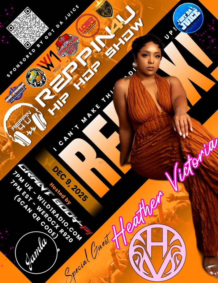 WE ARE LIVE! <a href="/Wild1_Radio/">wild1radio</a> presents RePPiN4U: I CAN'T MAKE THIS RADIO UP (REMIX)! wild1radio.com Replay of interview with Heather Victoria!