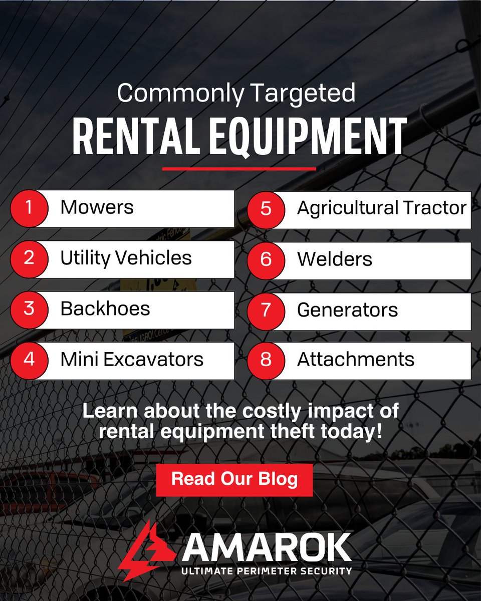 🔧 Rental equipment theft is surging — and high-demand gear is being hit first.

With rising project volumes and tighter timelines, thieves have more opportunities than ever to target valuable equipment. Even a single stolen asset can derail schedules, inflate costs, and cut into