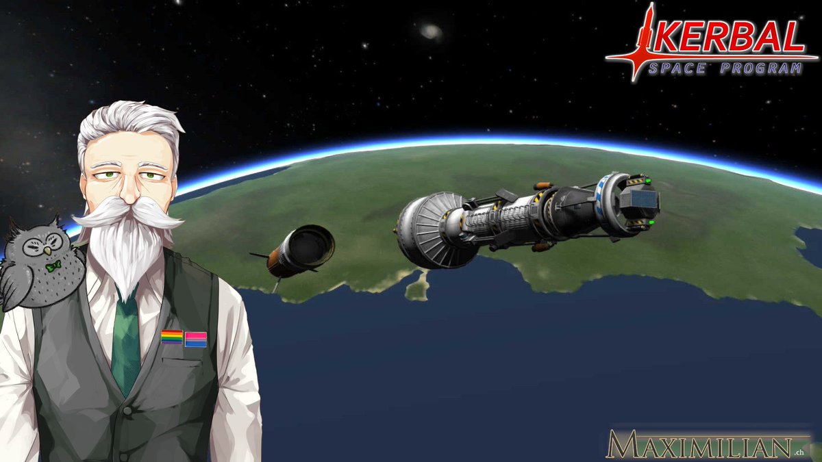 Maximilian_VT's tweet image. Maximilian will be ready to serve shortly. Please take a seat, make yourselves comfortable and get ready to enjoy the stream!

#Vtuber #KerbalSpaceProgram