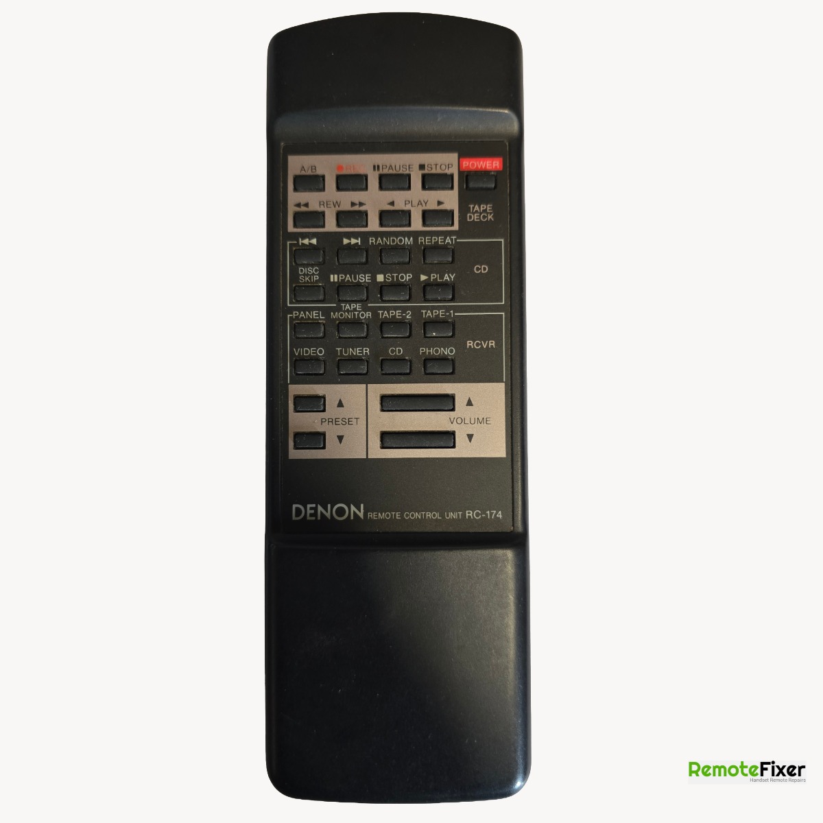 RemoteFixer's tweet photo. #Denon RC-174 remote issues? We fix certain buttons sluggish or non responding. & more! Fast, guaranteed repairs. Details: https://t.co/qENbe8pEwq #DenonRepair #RemoteFix #TechSupport https://t.co/o6asCvIOpy