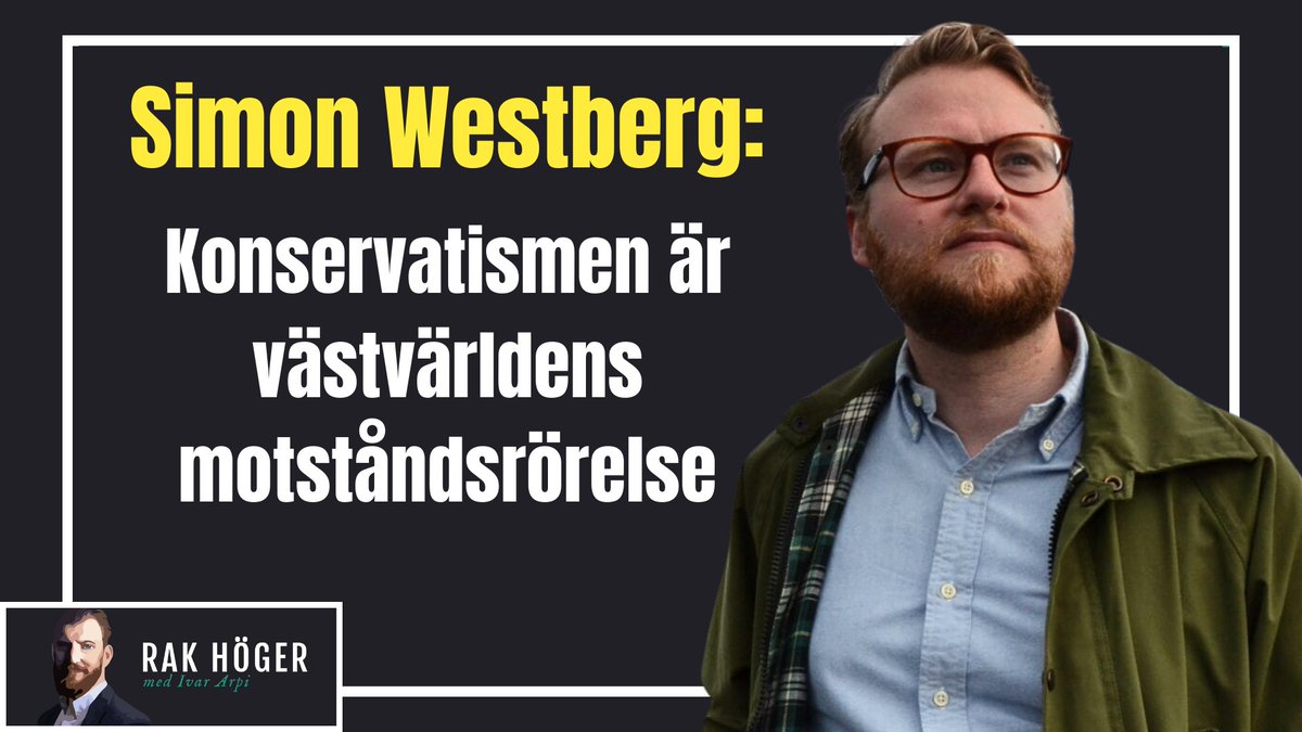 Simon Westberg är inte bara statssekreterare hos Ebba Busch, utan även aktuell med boken "Västerlandets motståndsrörelse". I dagens Rak höger pratar vi om konservatism, revolutioner, Tolkien och pyrrhiska segrar: enrakhoger.se/p/simon-westbe…