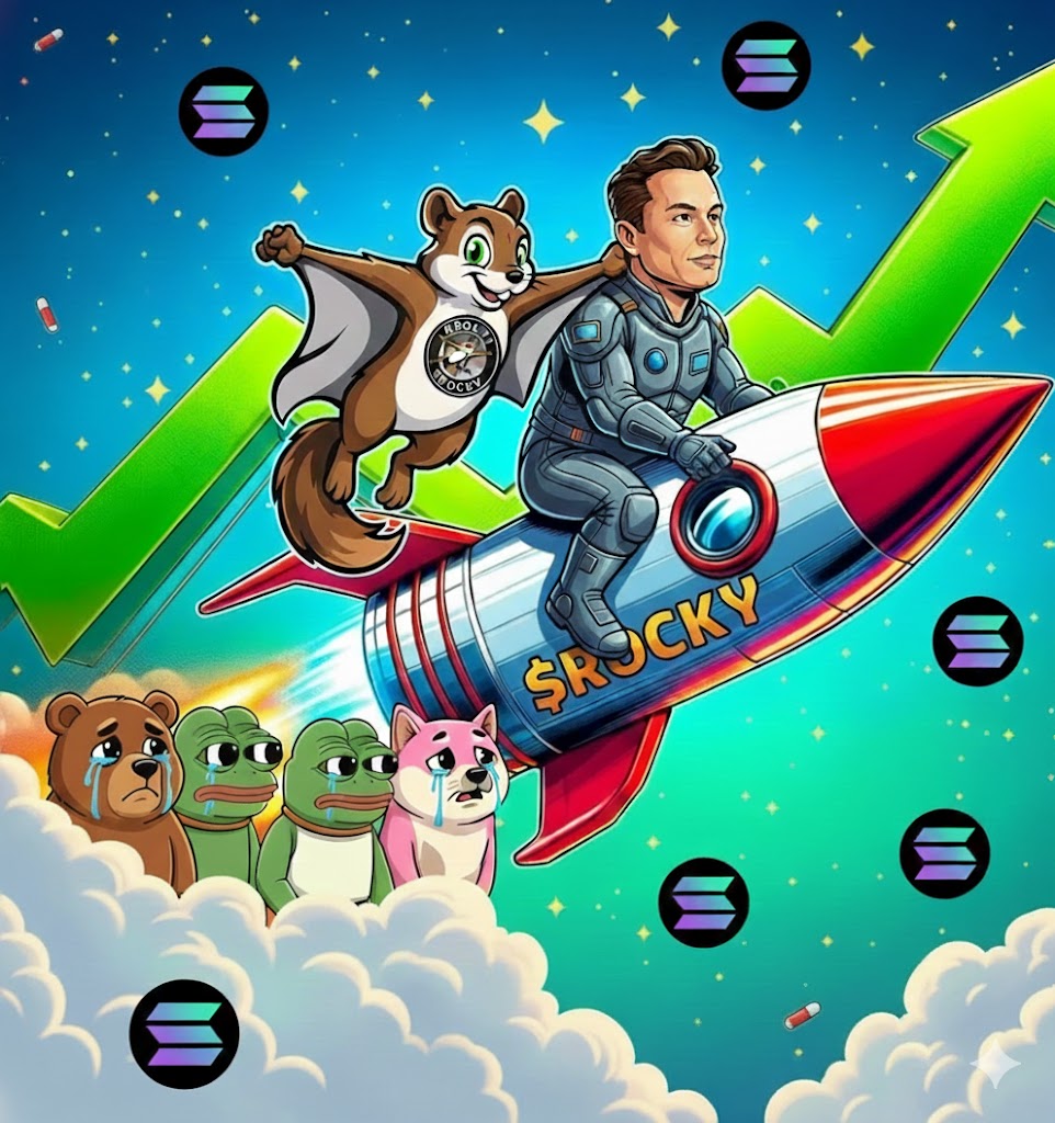 The ticker is $ROCKY
Fasten your seatbelts, Rocky, ready to fly high. There's still time before takeoff. 
Ape $ROCKY now before late
 Ep4kgeqi6T5JrdJTbiXQcAjY3ZDAWh6meavJok9Epump

<a href="/brenthewolf/">THE WHITE WOLF</a>