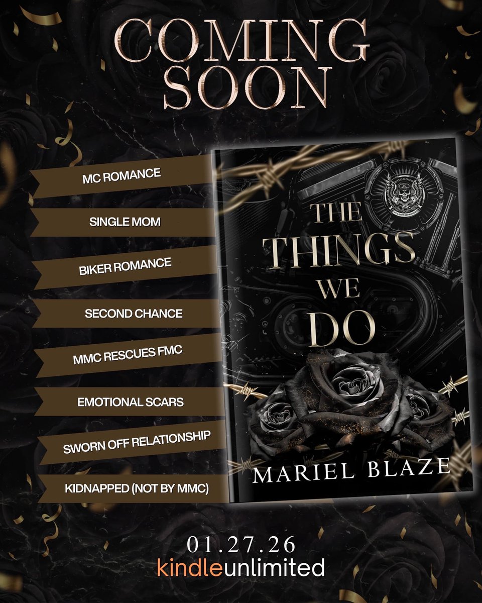 ✨Cover Reveal
THE THINGS WE DO by Mariel Blaze releasing 1/27! 
#PreOrderNow
a.co/d/dpH1N7E 
#bookish #theauthoragency