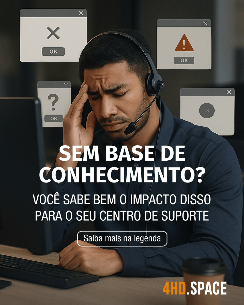 robcohen's tweet photo. Você já pensou como a falta de uma base de conhecimento estruturada prejudica o Centro de Suporte? 

Sem um repositório confiável, técnicos perdem tempo, erros se repetem e a qualidade cai. Uma base bem feita é pilar de maturidade. 

Aprenda como: https://t.co/BJLL1yTB1T https://t.co/fDjTBIVJKP