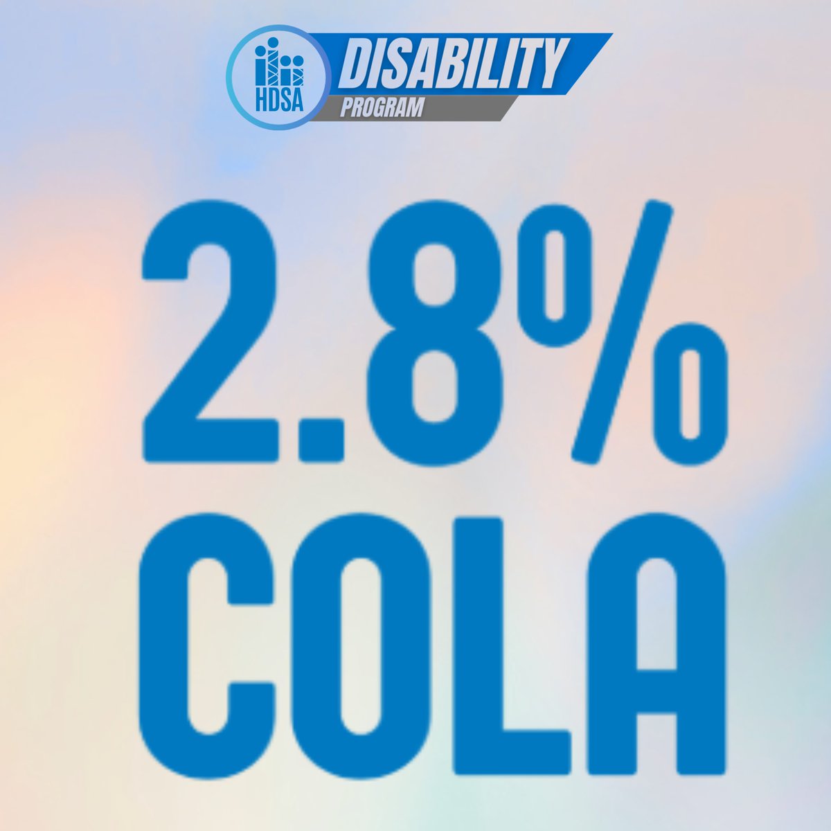 HDSA's tweet photo. Check out the latest installment to the Disability Tips Blog!

Today's topic is: Understanding the 2026 Cost of Living Adjustment

To read the full article, click:
https://t.co/9p2IzjDWH5

#DisabilityTips #LetsTalkAboutHD #Huntingtonsdisease https://t.co/f3MZxEdBV6
