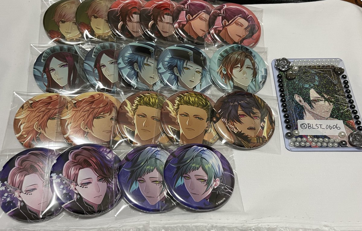 交換 譲渡】 ブラスタ 6周年 ブラライ 缶バッジ 缶バ 譲➤吉野2 黒曜2