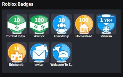 My badges in case they are gone for good with no reward whatsoever😭