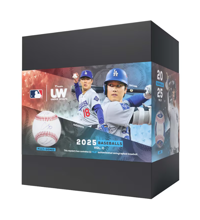 Ad: 2025 Under Wraps Autographed MLB Baseballs Vol. II Single
