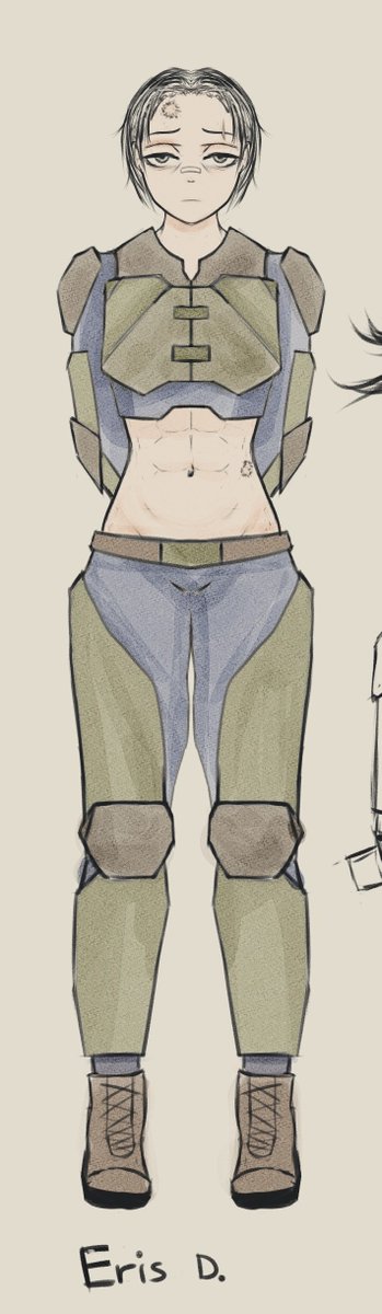 Hiiiiiiiiii chat! Drawing finally!!
She's a new Oc I speedruned the other today! 
Hope yall like her!