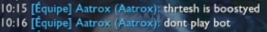 HookinAintZ's tweet photo. Yet another person looking for a team while being toxic in solo queue. He made a comment implying I should take my own life, and that's why I'm exposing his behavior. @Ryuzaki1v9 @RiotSupportFR https://t.co/hTxYVvZlGY