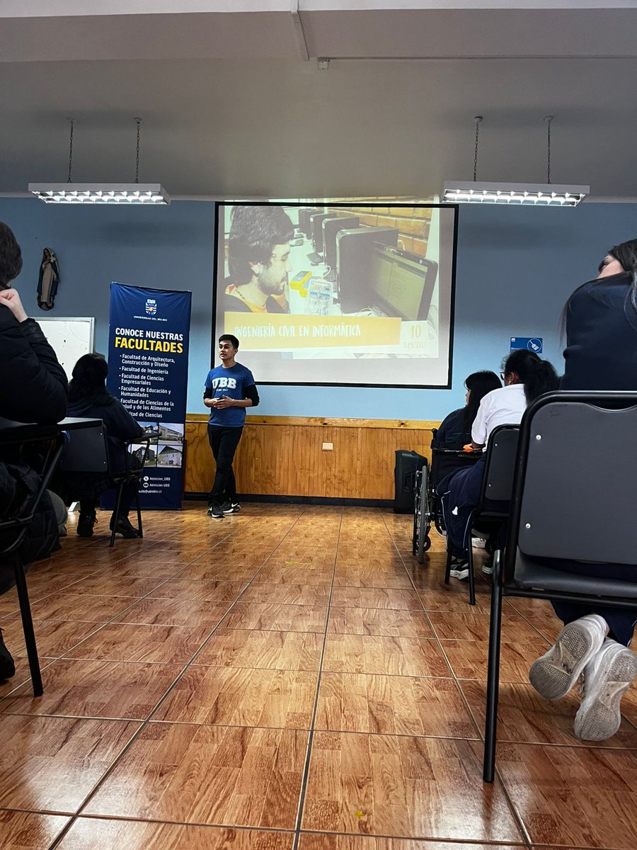 Hoy estuvimos en el colegio María inmaculada de Concepción, realizando una charla de nuestra oferta académica, beneficios y becas a estudiantes de 2do y 3er año medio.

Gracias por participar en esta actividad.

#AcreditaciónAvanzada #AdmisiónUBB2026 #AdscritaAGratuidad