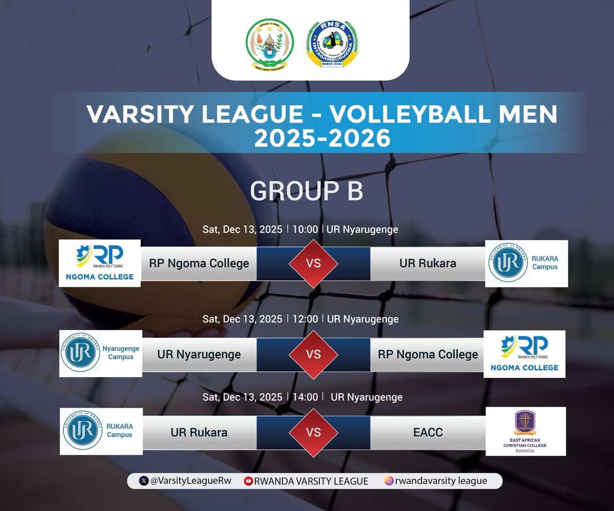 RWANDA VARSITY LEAGUE tweet media