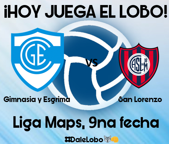 ¡Hoy Juega el Lobo 🐺🩵!

🏆Liga Maps - Transición.
📅 Fecha 09, Jueves 11 de Diciembre.
 Gimnasia y Esgrima 🆚 San Lorenzo 18 de Marzo
🏟️ Estadio Manuel y Ramón Núñez.

Nos medimos contra un equipo de la provincia en duro cotejo para seguir sumando.

#DaleLobo🐺👊