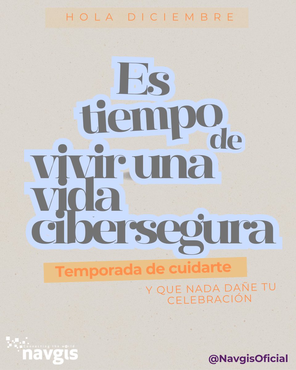 ¿Sabías que puedes disfrutar de las fiestas decembrinas sin preocuparte por tu seguridad cibernética? 

Te contamos cómo: 

📧 ceo@navgis.com
🌐 navgis.com

#Tecnología #Technology #IoT #Internetdelascosas #Enterprise #Comunicaciones #Comms #Ciberseguridad #Cyber