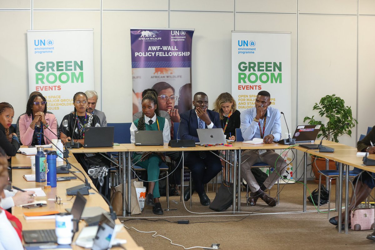 SandrineMitin's tweet photo. In today's side event, I had the opportunity to present on the work I do to drive environmental impact in my community and how being an AWF-Wall Policy Fellow has amplified it. https://t.co/9WuRtqy7qC