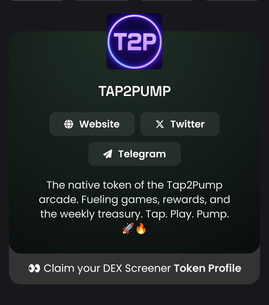 TAP2PUMP's tweet image. Dex had been paid 🔥🙌

Buy $T2P Now 
dexscreener.com/solana/EfrsKKS…