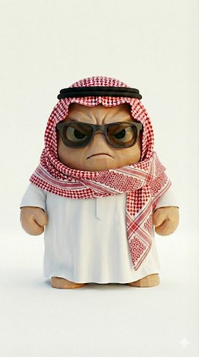 تخيلت شخصية تشبهنا.. فطلع معي #مطنقريتو (Matnaqrito).

كائن لطيف بس "قافلة معه". 😠🤏🏼
هو مو زعلان عليك، هو كذا خلقة.. 

رمز الصمود في وجه الحياة (والحر والزحمة).