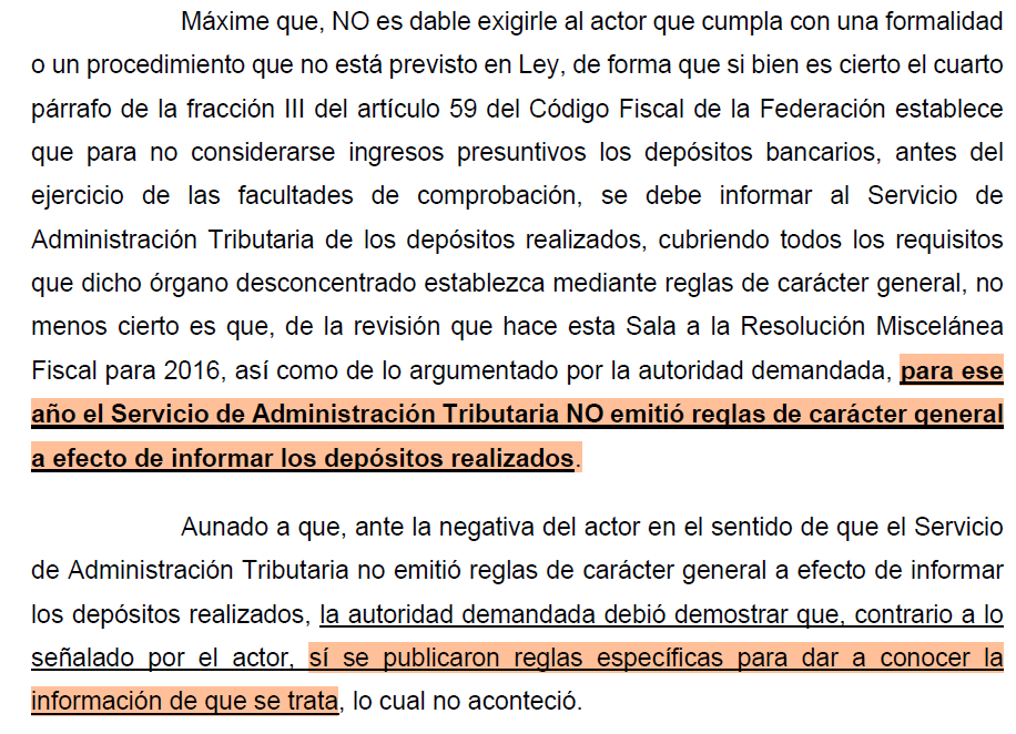 GilLuisJ92's tweet photo. CARGA DE LA PRUEBA. OMISIÓN DE PUBLICAR REGLAS DE CARÁCTER GENERAL EN MATERIA FISCAL

Ante la negativa del contribuyente en el sentido de que el @SATMX no emitió reglas de carácter general a efecto de informar los depósitos realizados, la autoridad demandada debió demostrar que, contrario a lo señalado por el actor, sí se publicaron reglas específicas para dar a conocer la información de que se trata.