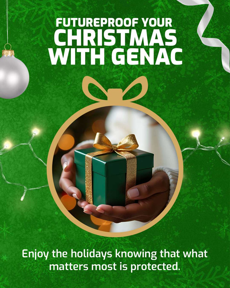 genacc's tweet image. From your car to your home, and your incoming Christmas gifts, protect it all this season and enjoy a futreproofed Christmas! Get a quote at my.genac.com/quick-quotes/p…
#insurance #GenAcJA #jamaica #christmasiscoming #futureproofingtomorrow