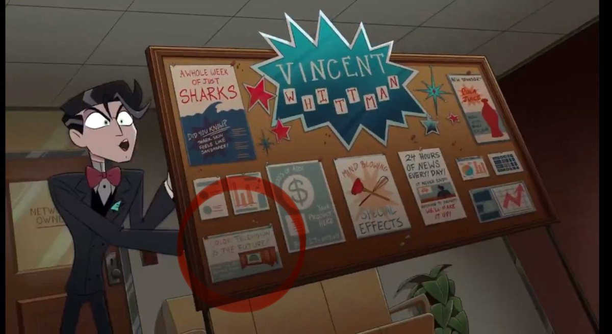 MariusOfTheSea's tweet photo. the knowledge Vincent died before color television was realized is WRECKING ME — I am genuinely sad WHAT 

death: 1952
color TV: 1953
perfected: 1954
in the American home: 1960s

It’s on his little autism board and everything. He was RIGHT. https://t.co/m3kTr31RJs