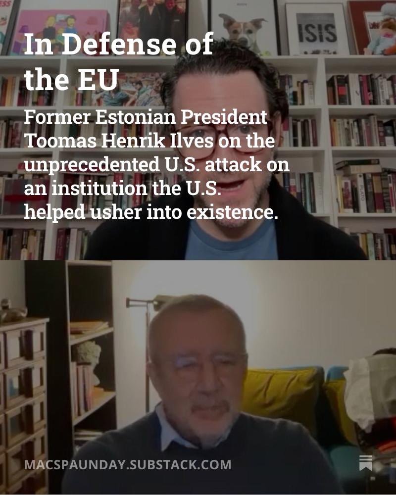 ForeignOffPod's tweet photo. New - Michael talks with Former Estonian President Toomas Hendrik Ilves on the U.S attack on the EU. 

https://t.co/g1TLQnARgz https://t.co/bMPDYIWqSI
