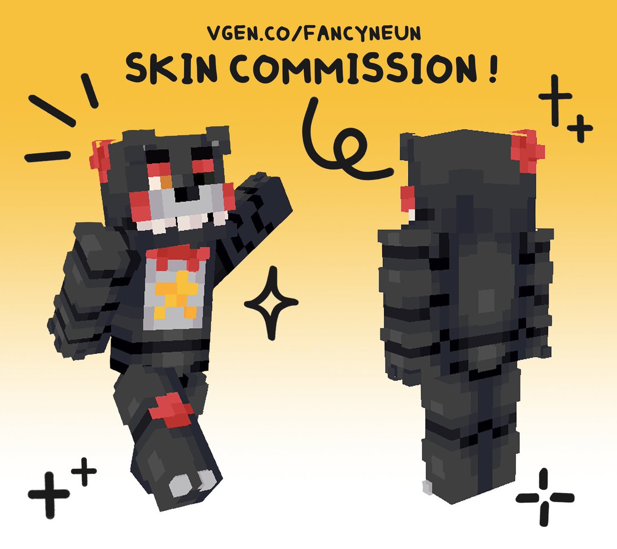 [CUSTOM MINECRAFT SKINS]   
─ commission done for gardensmoth !    

go to my VGen to get yours !  
🔗 link below  

#VGen #VGenComm