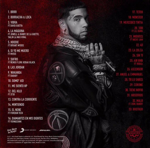 R07258C's tweet photo. Hoy salió esta joya ,  sobrehateado x supuestamente ser muy largo o con muchos skip y ahora muchos quieren de vuelta a ese Anuel jajaja

Y  aún viene lo mejor #RHLM2 💿 https://t.co/n2j4fWqZmu