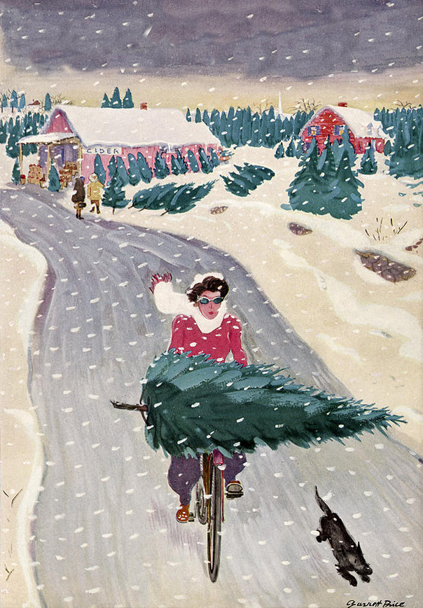 marysia_cc's tweet image. Christmas soon 
New Yorker cover December 19, 1942  
by Garrett Price