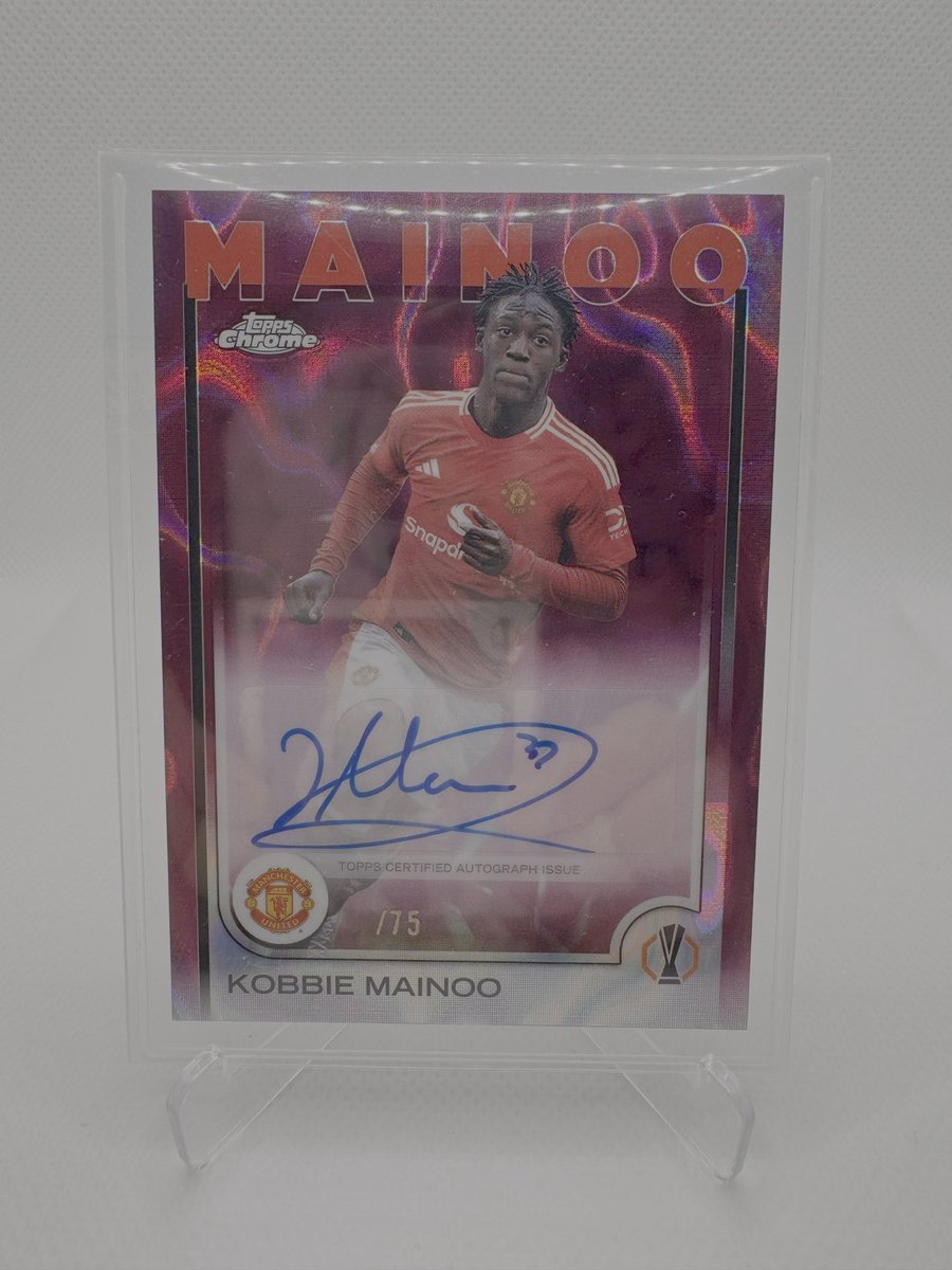 Mail Day 🔥 topps chrome uefa club competition 2025 Kobbie Mainoo