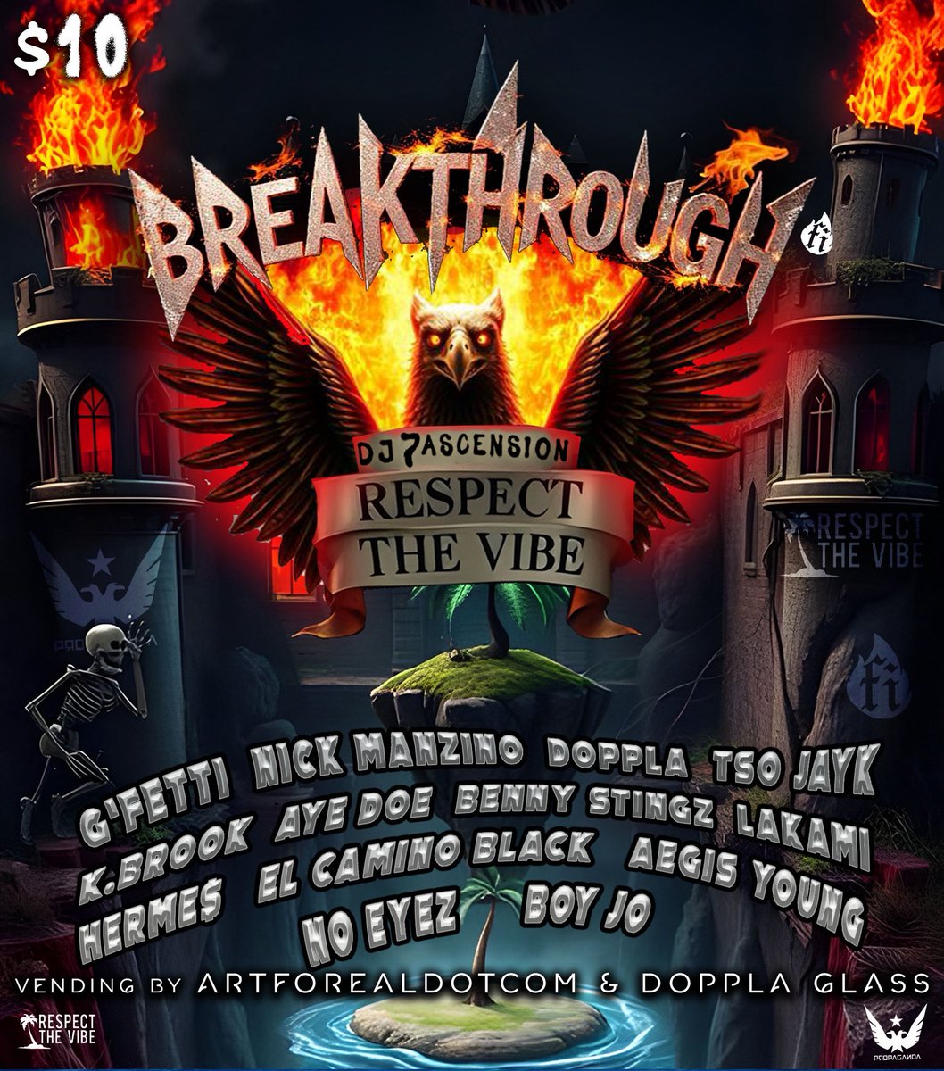 BACK BY POPULAR DEMAND🔜🔥 

<a href="/respectthevibe/">RESPECT THE VIBE ®</a> PRESENTS 
“BREAKTHROUGH” ARTIST SHOWCASE 
DECEMBER 17, 2025
<a href="/PropagandaLW/">Propaganda</a> 
8pm-2am 
10$ ENTRY
