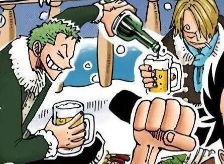 REDHAllRED's tweet image. #ONEPIECE
Mihawk traveled days just to see Shanks and give him a poster, not vise verse 

And I guess Sanji &amp;gt; Zoro since he made Zoro pour him a drink 🤷‍♂️