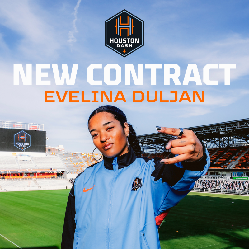 HoustonDash's tweet photo. Eve is staying in the H 🤘

Evelina Duljan signs a new contract through 2026 ✍️