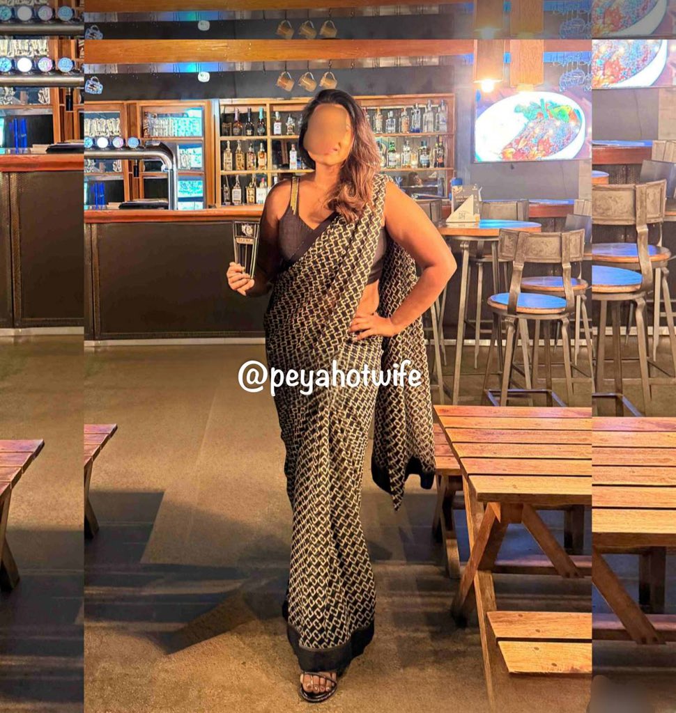BanglorePriya's tweet photo. Gold on black, curves on display—traditional looks, untraditional moves. Let’s see if you can handle a Desi queen in this saree who moans in two languages horny bulls &amp; guys|🤤Nasty comments only| I love them|💋

Subscribe now to my premium  
@peyahotwife⚡️ https://t.co/ay1VZf4HUn