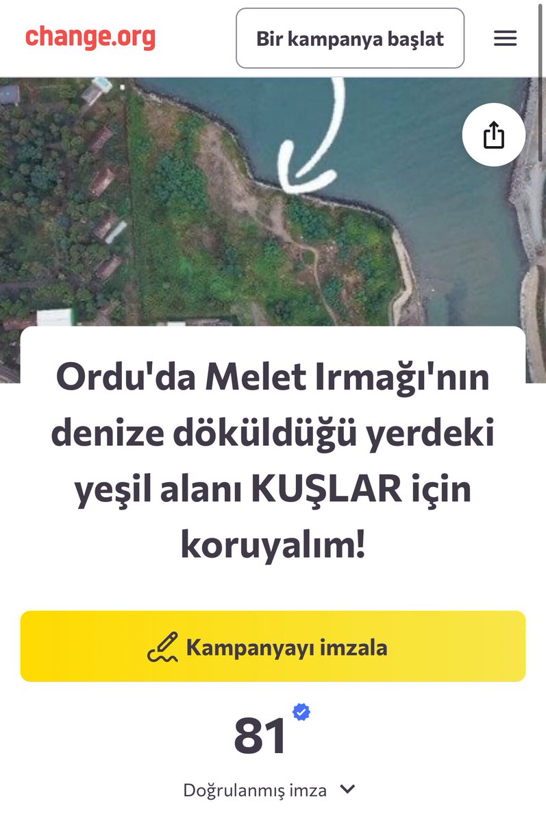 Ordu Büyükşehir Belediyesi daha önce parkın ışıklarını kapatarak kuş cennetine yapılacak inşaata itiraz edenleri parkta karanlıkta bırakmıştı. Şimdide imza kampanyasını yürüttükleri çadırı kaldırmışlar. O zaman buyurun online imza ile destek olun! 1 dakikanızı almayacak🙏