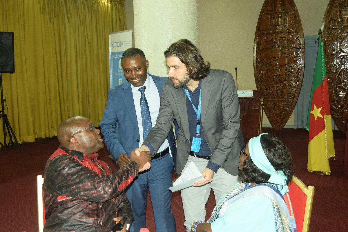 OchaCameroon's tweet photo. Humanitarian partners in #Cameroon, in collaboration with the Government, reaffirm their commitment to work hand in hand for a more effective and better-coordinated response. This engagement is at the heart of the Humanitarian Programme cycle workshop in Yaoundé.

@UN_Cameroon https://t.co/paSm6P6yZc