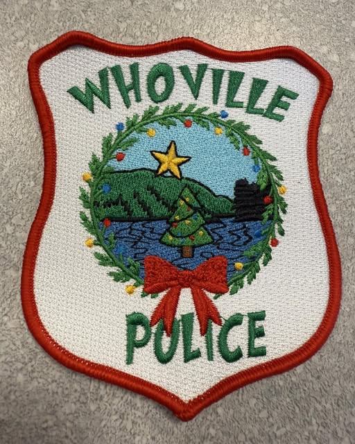 WMassNews's tweet photo. Easthampton police celebrate the holiday season with special Whoville patch: https://t.co/7PFE8z4dbD https://t.co/WDJgzJ4vSP