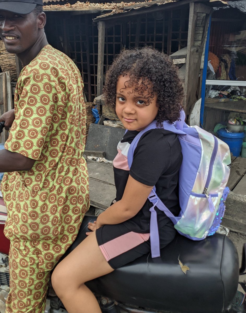 Only1Etubo's tweet image. Amiyah asked when she would be visiting Nigeria next. I said I wasn’t sure yet, then asked what she was looking forward to the most the next time we go to Nigeria.

She responded, “I want to ride on a napep and okada again. I want to do it every day 🥹.” Okada gbe wa de beeee