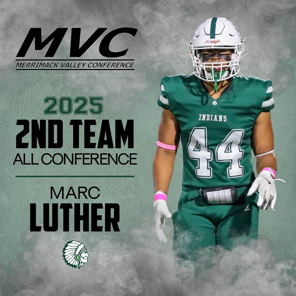 Sophomore sensation <a href="/marclu4229571/">Marc Luther</a> burst on to scene this year. Averaged just under 10 tackles a game and a vicious blocker at TE. <a href="/BMHS_Athletics/">BMHS Athletics</a>