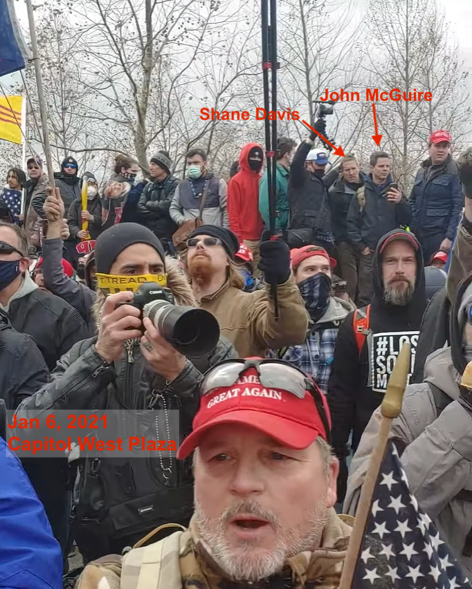 capitolhunters's tweet photo. Midterms news: Tom Perriello is running for Congress in VA against Rep. John McGuire - who on Jan 6, 2021, went to the Capitol to watch the violent attack on police. McGuire stayed over an hour and got up close to the violence to film. He posted the selfie on the R himself. 1/ https://t.co/v0Mgjp1FIR