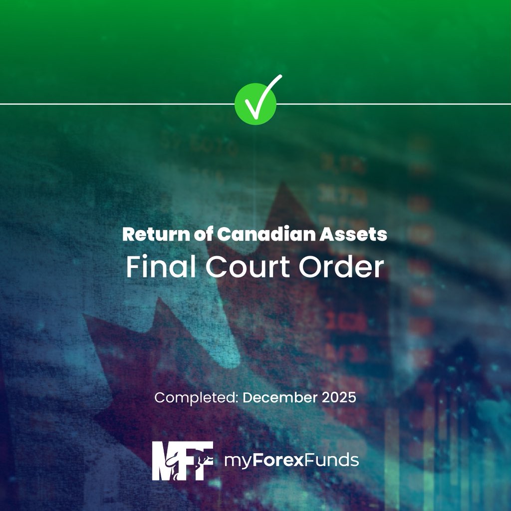 MyForexFunds's tweet image. We’re excited to share another major milestone on our journey - Phase Three is officially complete. The Ontario Superior Court has approved the Canadian Asset Handover Order. We are in the process of regaining full control over our assets, data, and systems.

The phase of…