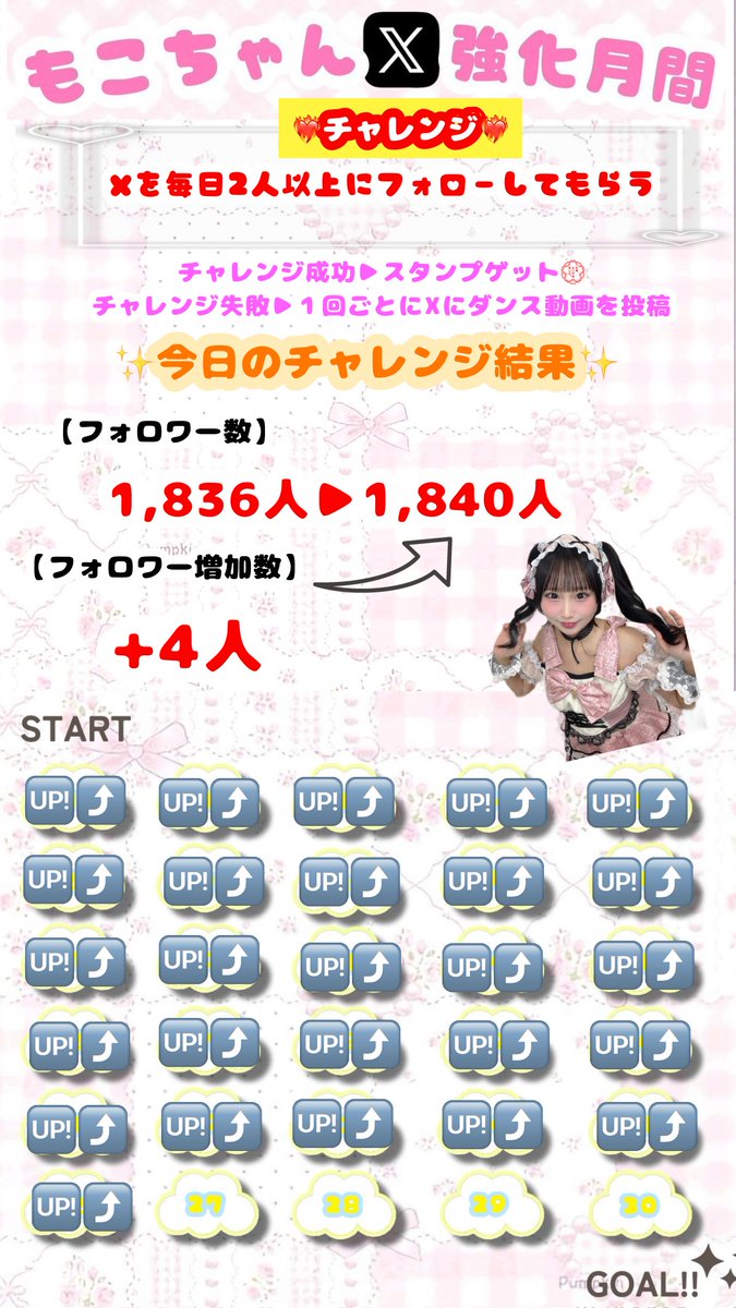 もこ様♡専用ページ 🔥#もこちゃんX強化月間 チャレンジ2️⃣6️⃣日目🔥// 今日は4人に