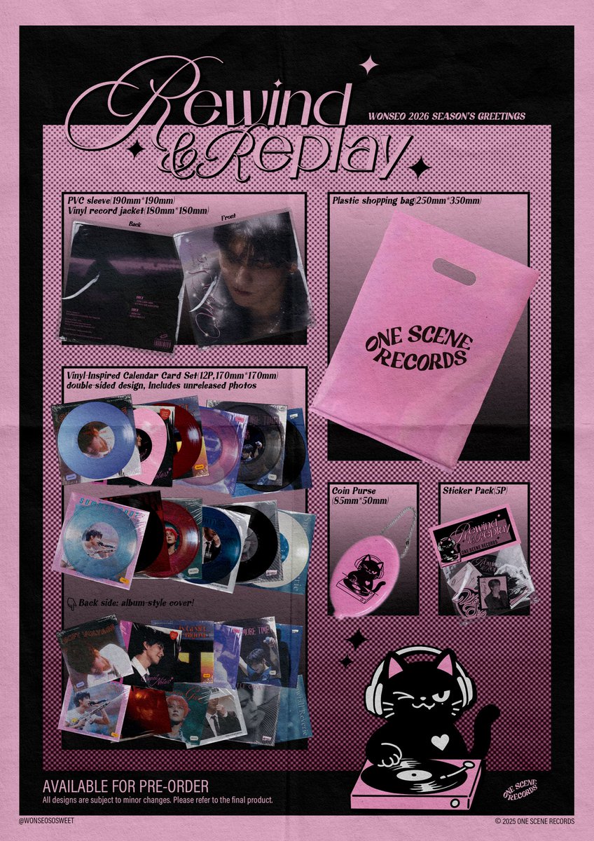 WONSEO 2026 SEASON’S GREETINGS

< Rewind&amp;Replay > preview
 
Pre-Order Period
2025.12.10 17:00 – 12.20 23:59(KST)