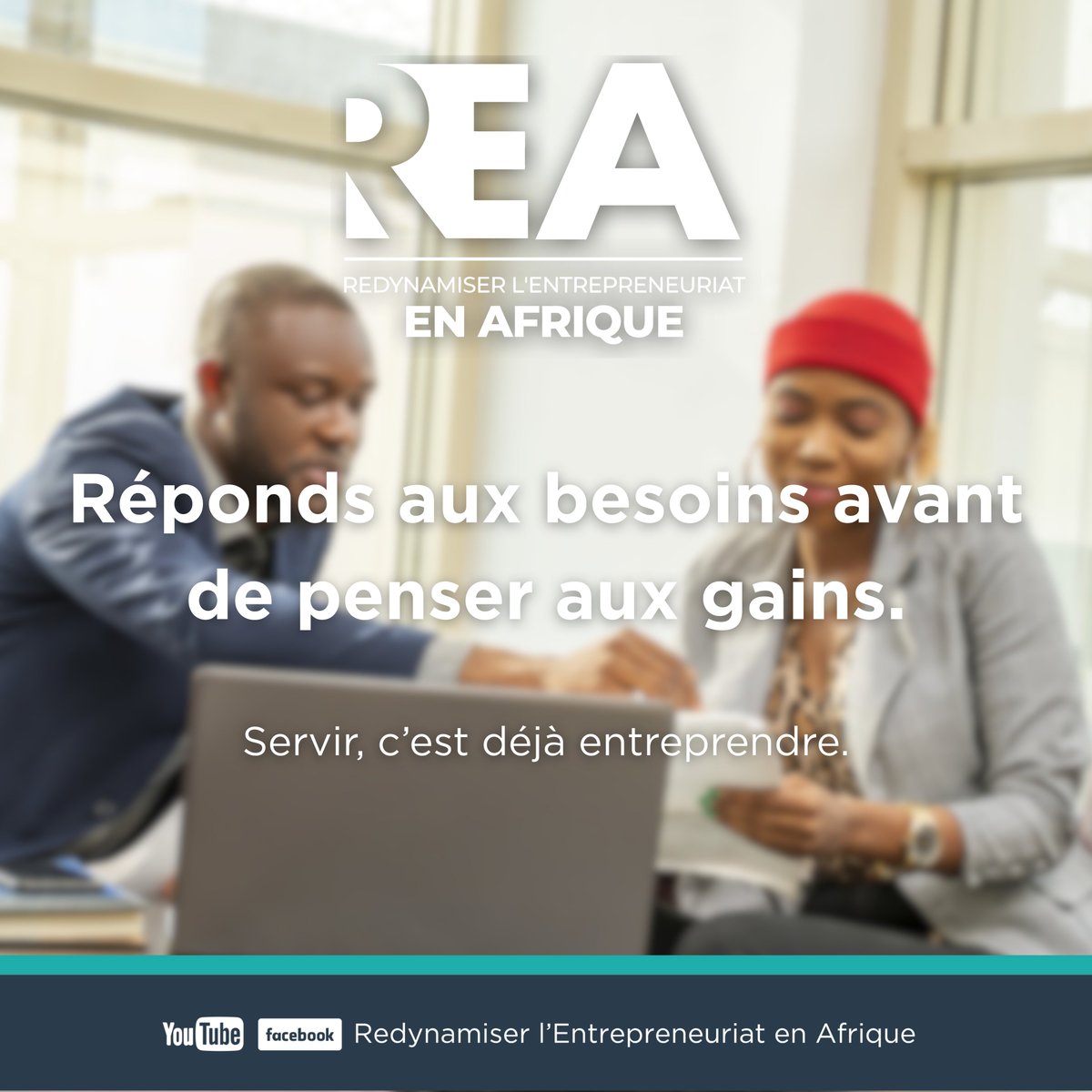 Servir avant de gagner : la base d’un entrepreneuriat durable.

Chez REA, le sens du service fait partie de nos valeurs fondamentales.

💬 « Servir, c’est déjà entreprendre. »

#REA #Entrepreneuriat #Leadership #Valeurs
