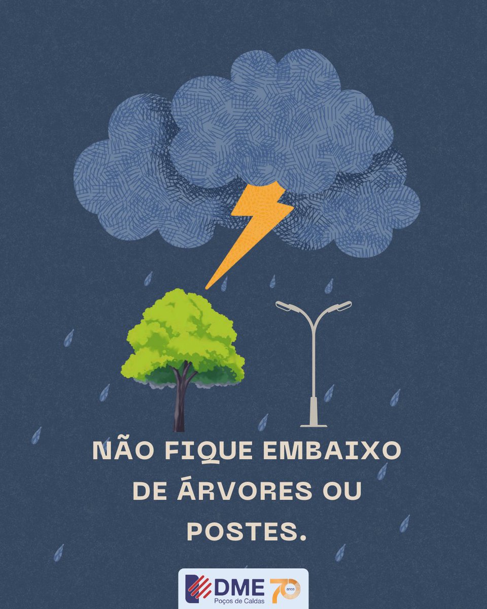 DmePocos's tweet image. Olha a chuva! ☔️🌧 
A intensidade, seja da água, do vento, das descargas atmosféricas, podem trazer algumas questões, por isso, é importante estar atento.
Lembre-se: segurança é tudo.
.
.
#chuva #cuidados #segurança #somosdme #dme70anos